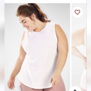 NWT Fabletics Trisha Mesh Tank, light pink, 3X
